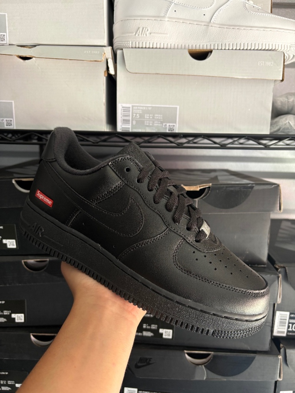 Mens Nike Air Force 1 Low x Supreme Shoes